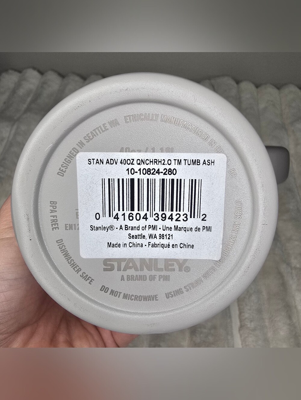 Stanley 40 Oz Quencher H2O Tumbler In Ash - Picture 5 of 8